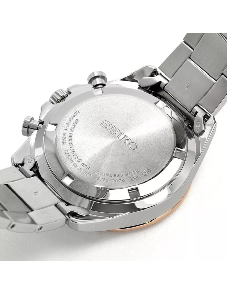 reloj cronógrafo hombre Seiko Spirit SBTR026 JDM 39.8mm 100m WR correa de acero