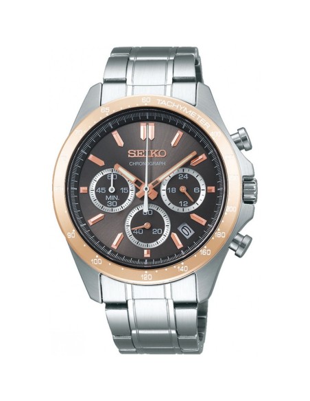 reloj cronógrafo hombre Seiko Spirit SBTR026 JDM 39.8mm 100m WR correa de acero