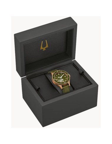 automático hombre Bulova MIL SHIPS CuSn8 Bronze 98A324 41MM  200m WR Cristal de zafiro abovedado doble antirreflectante