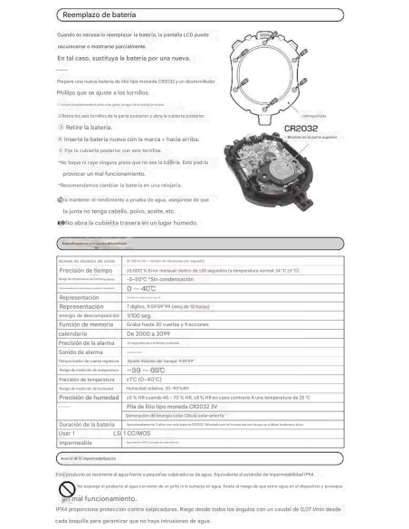 cronómetro profesional solar CITIZEN RYTHM PROFESSIONAL STOPWATCH (1/100 SECONDS) 8RDA69-008