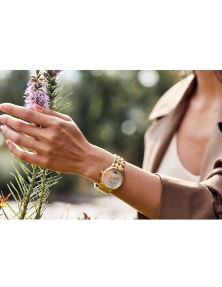 reloj mujer Citizen Calendrier Diamond Moon Phase Eco-Drive FD0002-57D 37mm 50m WR correa de acero