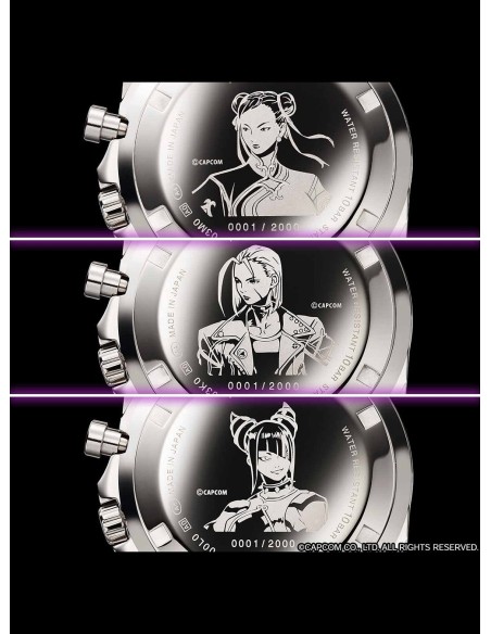 cronógrafo unisex Seiko STREET FIGHTER 6 CAMMY JDM 39,8MM 100M WR Hecho en Japón