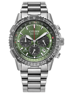 aviador hombre Citizen Promaster Air Navihawk Chronograph CA4664-60W 40mm cristal de zafiro 200m