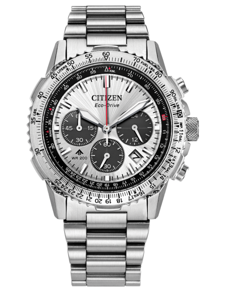 aviador hombre Citizen Promaster Air Navihawk Chronograph CA4660-61A 40mm cristal de zafiro 200m