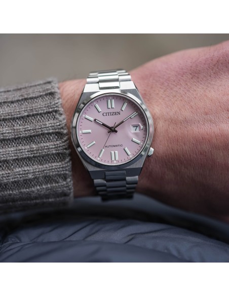 reloj automático unisex Citizen Tsuyosa NJ0200-50Z 37mm cristal de zafiro correa de acero 50m WR