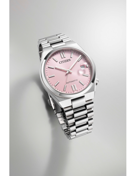 reloj automático unisex Citizen Tsuyosa NJ0200-50Z 37mm cristal de zafiro correa de acero 50m WR