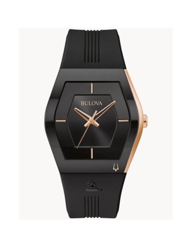 Reloj hombre Bulova Latin Grammy 97A163 Collection Gemini 40.5mm correa de silicona Special Edition