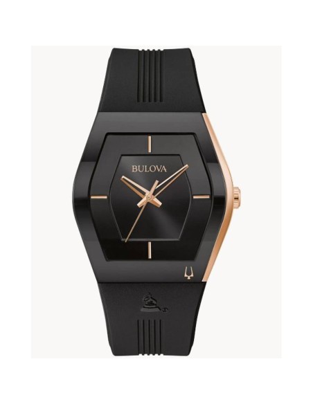 Reloj hombre Bulova Latin Grammy 97A163 Collection Gemini 40.5mm correa de silicona Special Edition