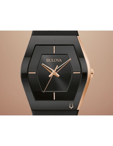 Reloj hombre Bulova Latin Grammy 97A163 Collection Gemini 40.5mm correa de silicona Special Edition