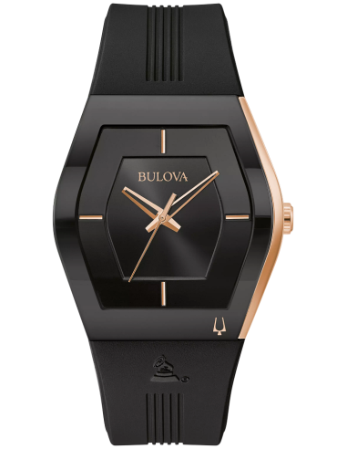 Reloj hombre Bulova Latin Grammy 97A163 Collection Gemini 40.5mm correa de silicona Special Edition