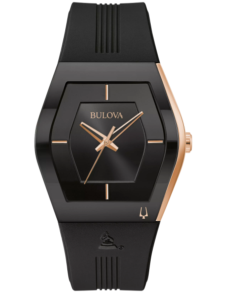 Reloj hombre Bulova Latin Grammy 97A163 Collection Gemini 40.5mm correa de silicona Special Edition