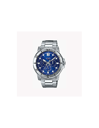 Reloj cronógrafo analógico hombre Casio MTP-VD300D-2E 45mm correa de acero