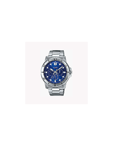 Reloj cronógrafo analógico hombre Casio MTP-VD300D-2E 45mm correa de acero