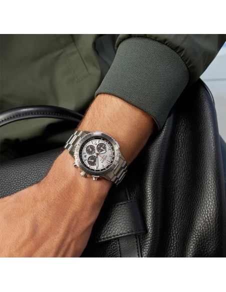 aviador hombre Citizen Promaster Air Navihawk Chronograph CA4660-61A 40mm cristal de zafiro 200m