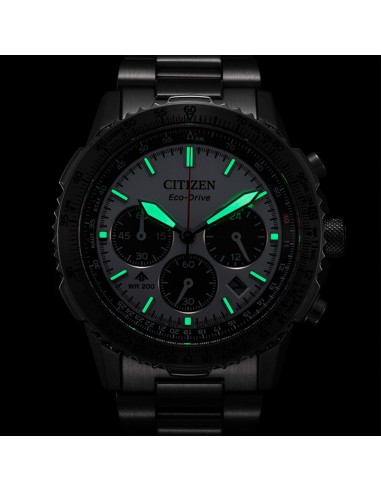 aviador hombre Citizen Promaster Air Navihawk Chronograph CA4660-61A 40mm cristal de zafiro 200m