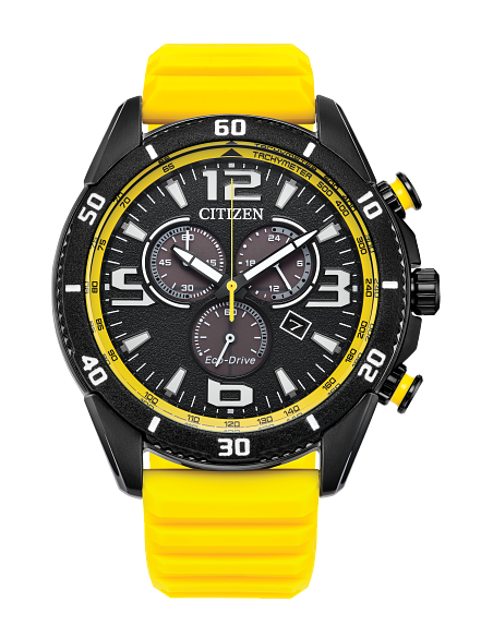 cronógrafo solar hombre Citizen Eco-Drive Brycen AT2585-08E 45mm 100m WR movimiento Eco-Drive