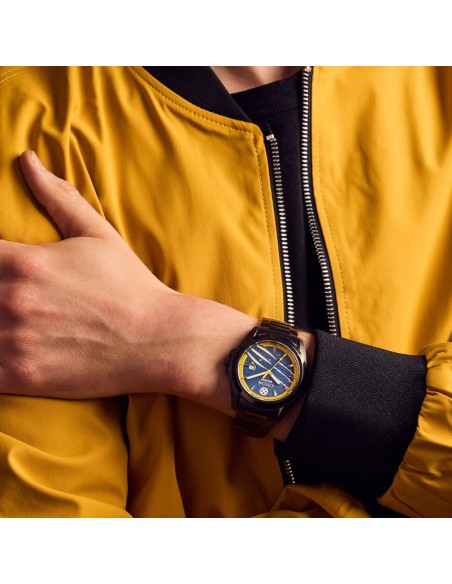 reloj solar hombre Citizen Eco-Drive Marvel SNIKT! Wolverine AW1435-66W 43mm 100m WR correa de acero