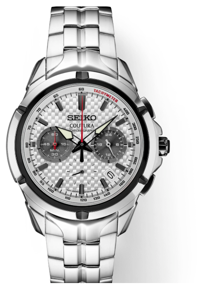 reloj hombre Seiko Coutura SSB433 42mm 100m WR cristal de zafiro correa de acero
