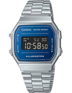 Reloj Casio Vintage A168WEM-2b hombre y mujer Alarma - Luz led - correa de acero