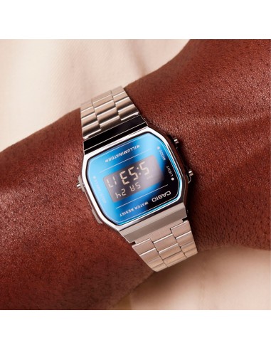 Reloj Casio Vintage A168WEM-2b hombre y mujer Alarma - Luz led - correa de acero