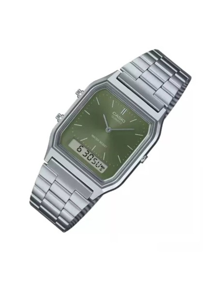 Reloj Casio VINTAGE EDGY AQ-230A-7D unisex dial analógico y digital