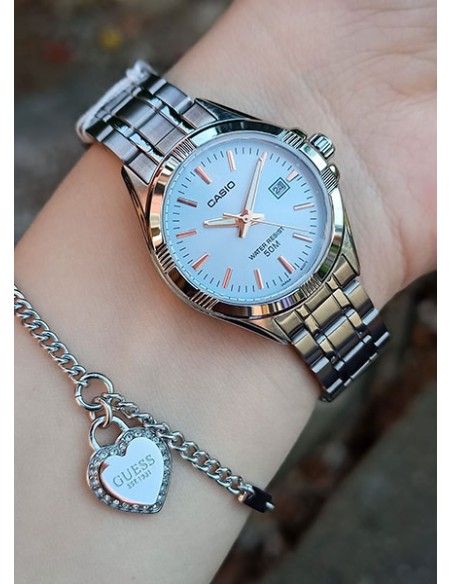Reloj Casio collection Unisex Watch LTP-1308D-2AV correa de acero inoxidable