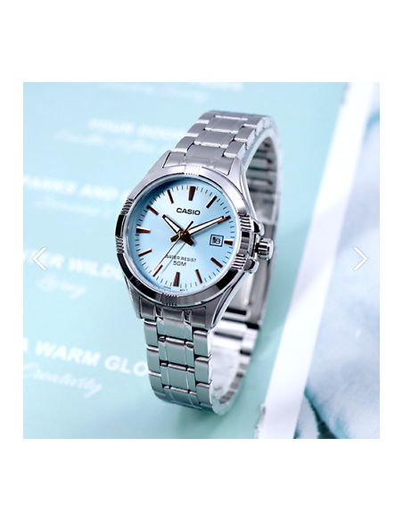 Reloj Casio collection Unisex Watch LTP-1308D-2AV correa de acero inoxidable