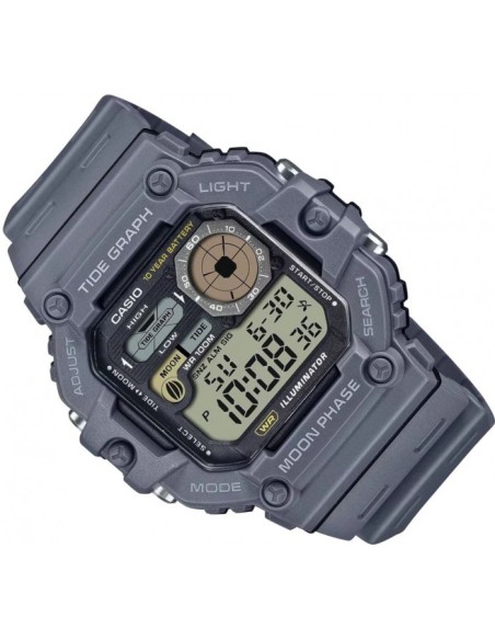 Reloj deportivo hombre Casio WS-1700H-8AV Gráfico de Mareas Fases Lunares 48.6mm 100m WR 10 años batería