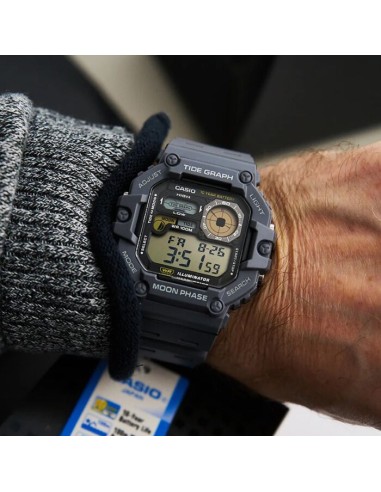 Reloj deportivo hombre Casio WS-1700H-8AV Gráfico de Mareas Fases Lunares 48.6mm 100m WR 10 años batería