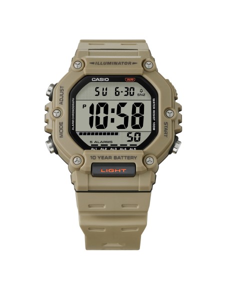 reloj deportivo hombre Casio  AE-1600H-5AV  54,1 × 49,7 × 15,9 mm 10 años batería 100m WR 5 alarmas