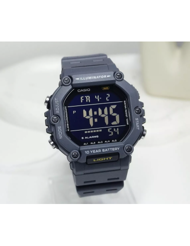 reloj deportivo hombre Casio  AE1600H-8BV  54,1 × 49,7 × 15,9 mm 10 años batería 100m WR 5 alarmas