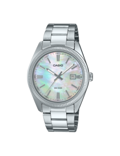 reloj unisex clásico Casio MTP-1302PSC-7A Madreperla 44.2 × 38.5 × 9.2 mm 50m WR  correa de acero 2