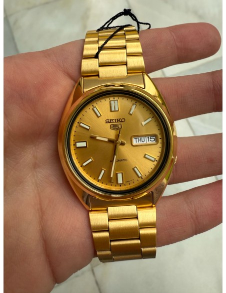 reloj automático unisex  hombre Seiko SNXS80K1 37mm 30m WR correa de acero