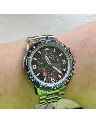 Reloj hombre Radiocontrol Citizen Promaster Skyhawk SnowBirds A-T Eco-Drive JY8071-51L  46mm Alarma