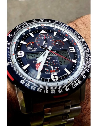 Reloj hombre Radiocontrol Citizen Promaster Skyhawk SnowBirds A-T Eco-Drive JY8071-51L  46mm Alarma