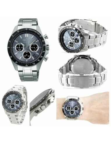 reloj cronógrafo hombre Seiko Spirit SBTR027 JDM 39.8mm 100m WR correa de acero