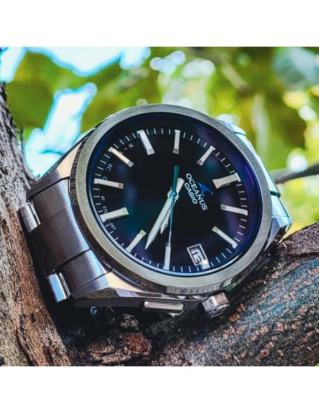 reloj radio-control solar Bluetooth titanio hombre Casio Oceanus OCW-T200S-1AJF JDM 41.4MM 100M WR cristal de zafiro