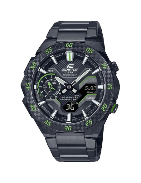 solar Bluetooth Casio Edifice ECB-2200YRC-1A3JF JDM  CARBON WINDFLOW 48.2mm 100m WR Mobile Link