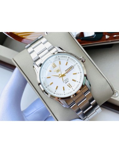 reloj automático hombre Seiko 5 SNKP15K1 42,3mm 50m WR 7S26 correa de acero