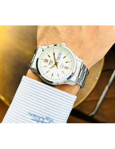reloj automático hombre Seiko 5 SNKP15K1 42,3mm 50m WR 7S26 correa de acero