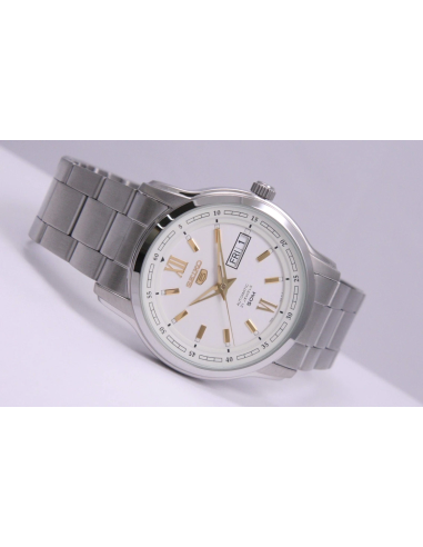 reloj automático hombre Seiko 5 SNKP15K1 42,3mm 50m WR 7S26 correa de acero