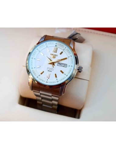 reloj automático hombre Seiko 5 SNKP15K1 42,3mm 50m WR 7S26 correa de acero