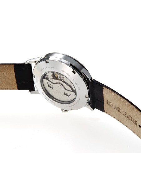 automático hombre Orient Open Heart Semi-Skeleton TAG02005W 41mm 50m WR correa de cuero