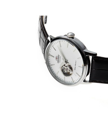 automático hombre Orient Open Heart Semi-Skeleton TAG02005W 41mm 50m WR correa de cuero