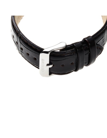 automático hombre Orient Open Heart Semi-Skeleton TAG02005W 41mm 50m WR correa de cuero