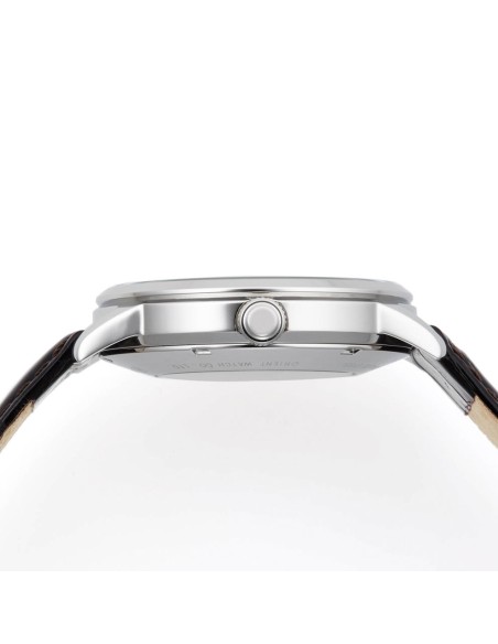 automático hombre Orient Open Heart Semi-Skeleton TAG02005W 41mm 50m WR correa de cuero