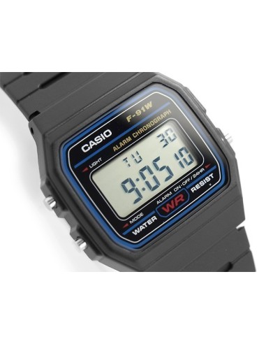 Reloj digital  Casio f91w retro - alarma (Original)