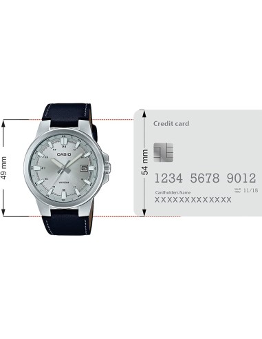 Reloj hombre analógico Casio MTP-E173L-7AV correa de acero inoxidable