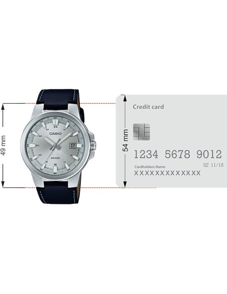 Reloj hombre analógico Casio MTP-E173L-7AV correa de acero inoxidable