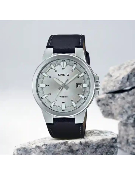 Reloj hombre analógico Casio MTP-E173L-7AV correa de acero inoxidable